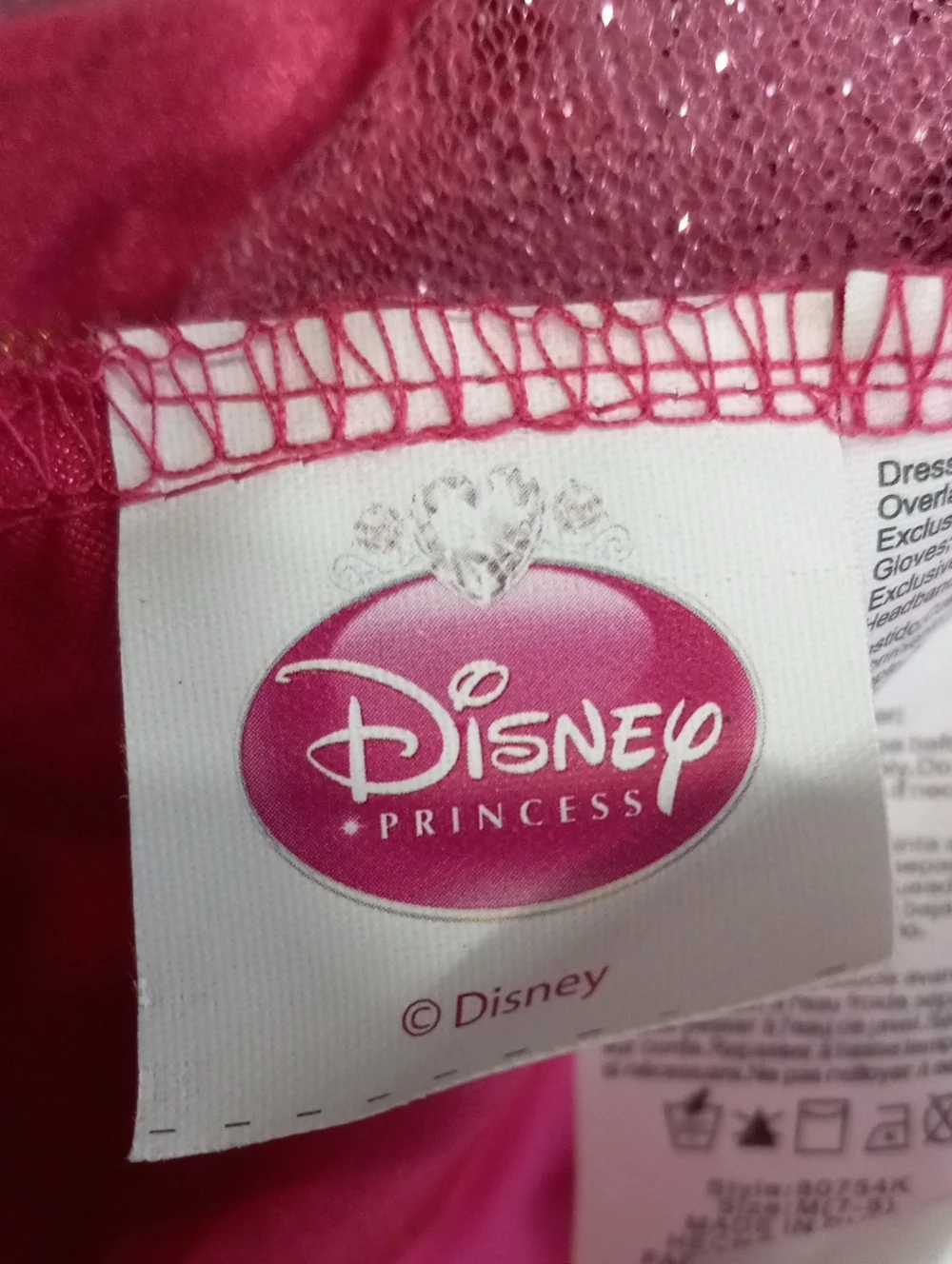 Disney Sleeping Beauty Sparkling Pink Princess Costume Dress - Picture 10 of 11